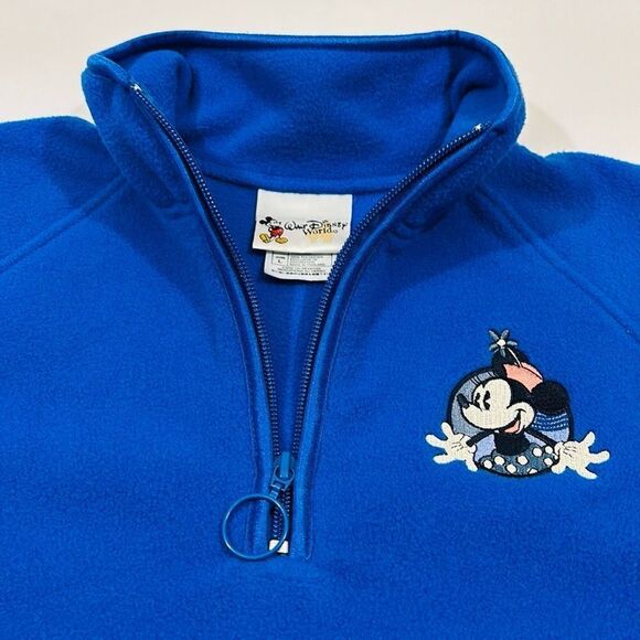 Walt Disney World Minnie Mouse Embroidered Quarter Zip Fleece - Picture 3 of 8